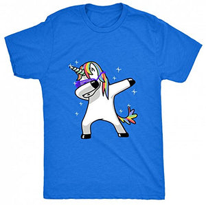 Dabbing Unicorn | Men's T Shirt | Blue