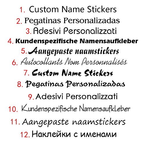Unicorn Iron On Sticker Custom Name Labels | Kids Personalised Tags | School Uniforms