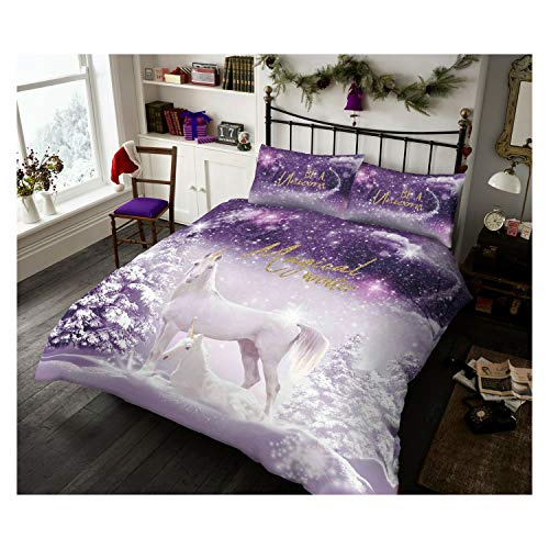 Unicorn Bedding Set | Duvet Cover Set With Pillowcase | Single Bed 