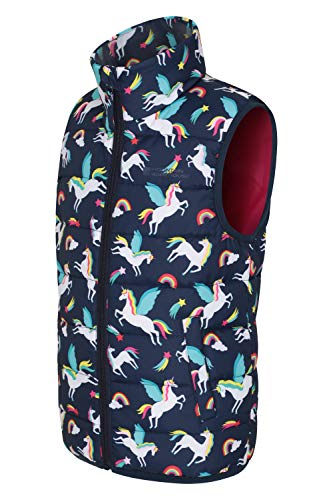 Mountain Warehouse Kids Padded Gilet Body Warmer Unicorn Design Water  Resistant