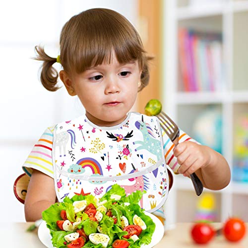 Girls Multi Coloured Food Catcher Bib