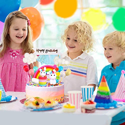 Unicorn And Rainbow Cake Topper Kit | Birthday Cake | Cake Decoration