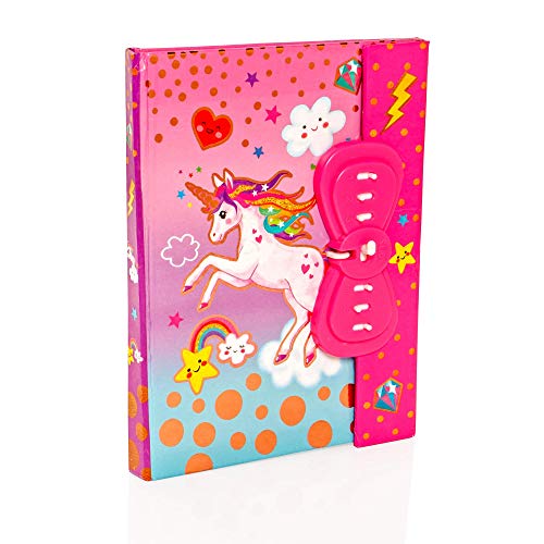 Unicorn Lockable Diary Pink