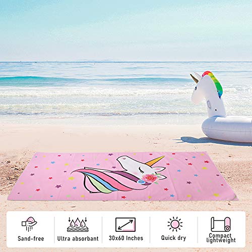 Unicorn Beach Towel | 76 x 152cm | Pink