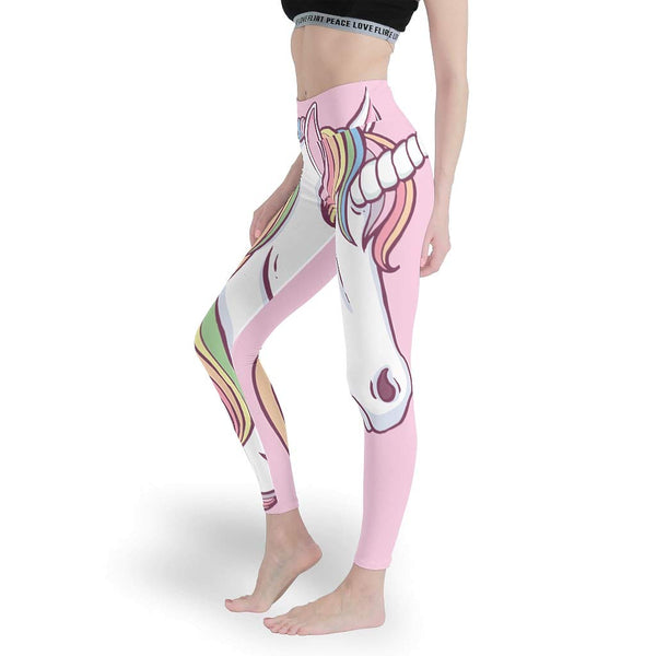 Pink Unicorn Women's Workout Leggings 