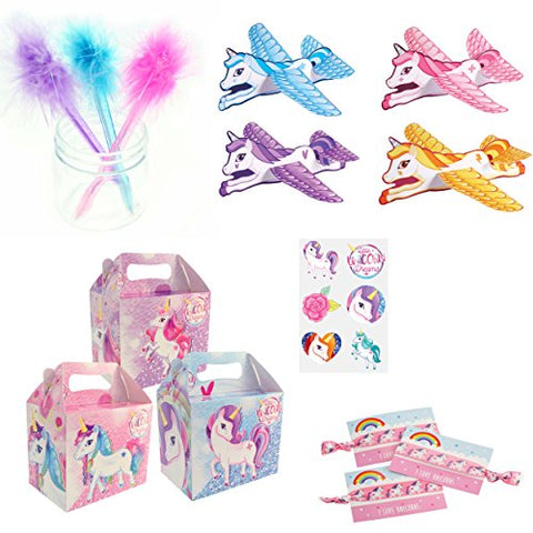 Unicorn Party Box including Unicorn party bag fillers