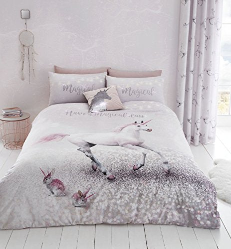 Stylish Unicorn Sequin Cushion Cover