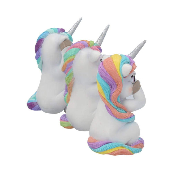Three Wise Unicorns Ornament Figurine Set