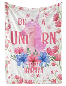 Unicorn Throw | Blanket | Soft & Cosy Fleece | Unicorn Gift 