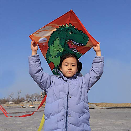 2 Pack, Dinosaur + Unicorn Kite | For Children | For 3 Years Upwards | 60x70cm 