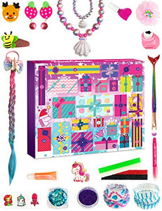 Unicorn & Mermaid Advent Calendar | Hair Accessories, Jewellery, & Crafts | Gifts
