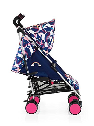 Cosatto super go pushchair push chair buggy pram easy to clean unicorn rainbow theme fold pink wheels