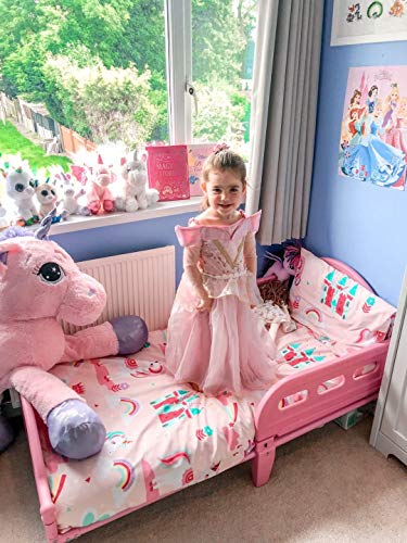 Double Unicorn Duvet Cover Princess Castle Design 