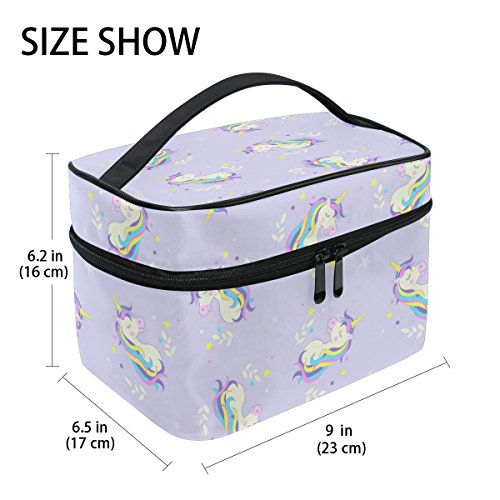Unicorn Cosmetic Make Up Toiletry Bag - Lavender