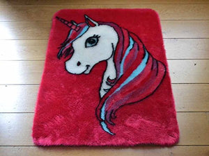 Fluffy & Soft Unicorn Rug | Bedside Floor Mat | Girls