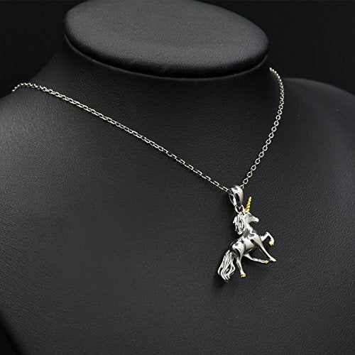 Silver Unicorn Necklace 925