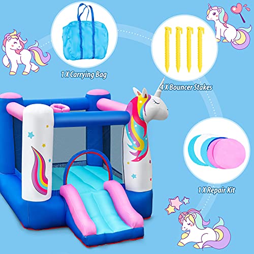 Kids Unicorn Design Bouncy Castle 