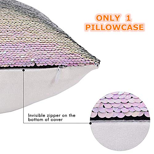 Unicorn Reversible Colours Sequin Cushion Cover（40 * 40cm )