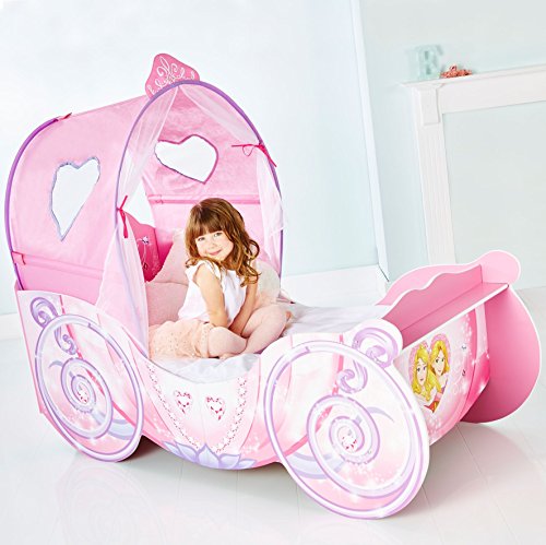 Girls Carriage Kids Disney Princess Bed