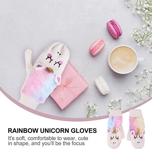 Tie Dye Unicorn Mittens For Kids 