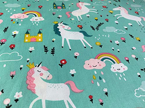 Cute Unicorn Fabric 