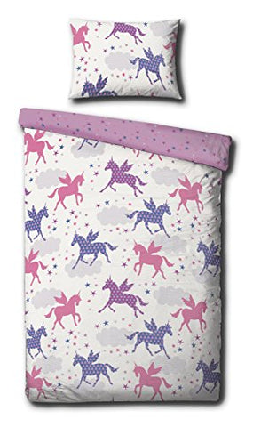 Toddler Bed | 120 x 150 cm | Unicorn Duvet Cover and Pillowcase Set