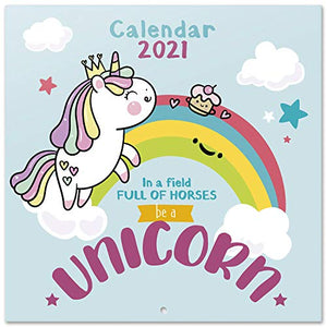 Official Unicorn 2021 Wall Calendar | Family Planner 