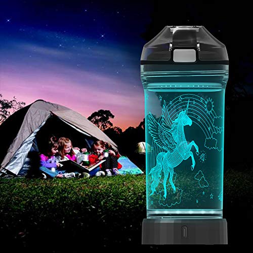 Unicorn LED Light Up Water Bottle 