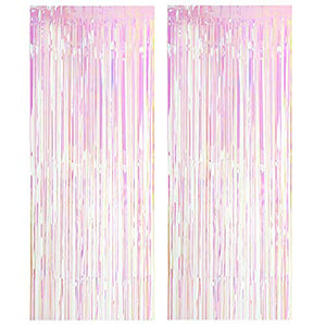 Unicorn Themed Party Shimmer Curtains Decoration
