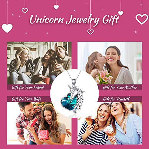 Unicorn Necklace | 925 Sterling Silver |  Pendant Crystal Necklace | Gift, Present | Women, Girls