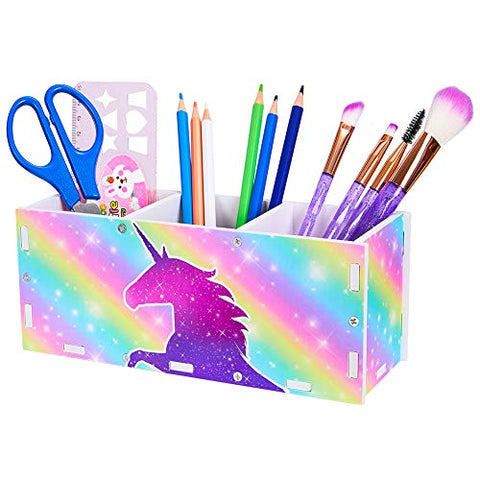 Unicorn Rainbow Kids Pen Holder | Desk Tidy | Home Schooling 