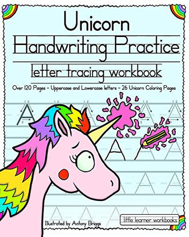 Unicorn Handwriting Practice: Letter Tracing Workbook (Little Learner Workbooks)