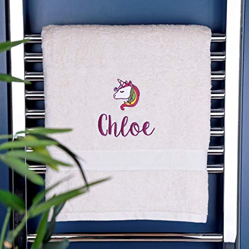 Personalised Unicorn Bath Towels 