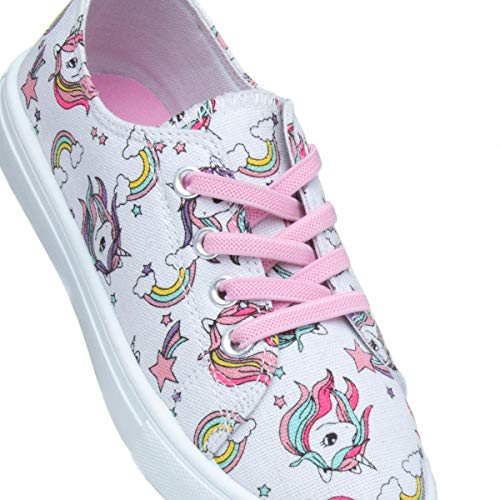 Unicorn rainbow stars mulitcolour trainers 