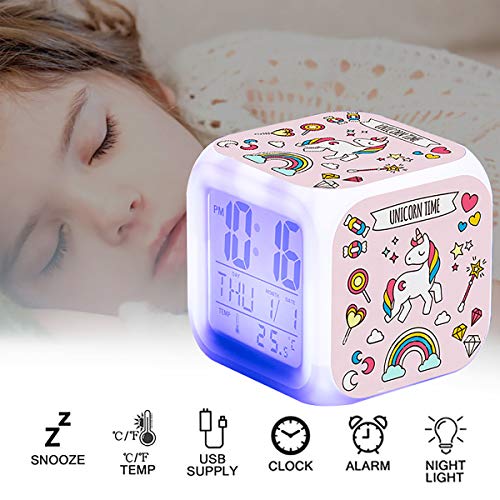 Colour Changing Unicorn Alarm Clock