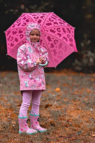 Pink Unicorn Design Girls Wellington Boots 