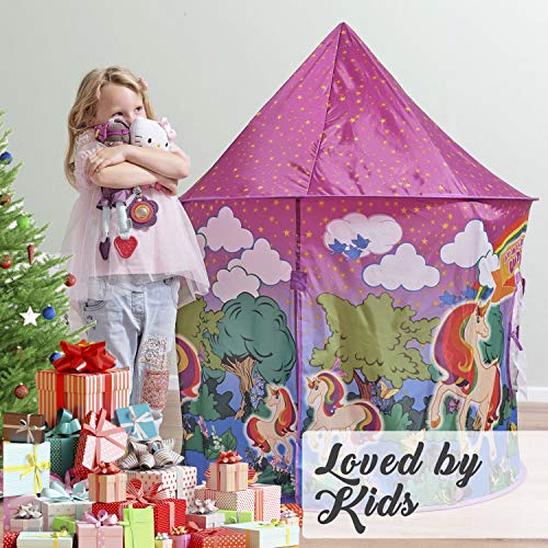 Unicorn play tent for girls