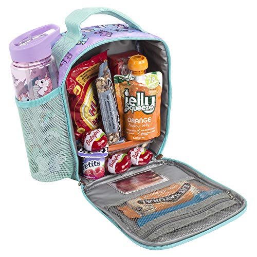 FRINGOO Personalised Unicorn Kids Lunch Bag (Pastel Unicorns)