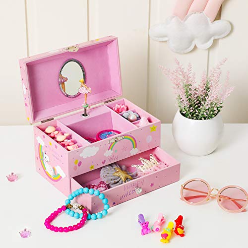 Ballerina Unicorn Jewellery Box for Girls Children