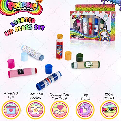 Poopsie Unicorn Surprise | Lip Gloss Set Pack of 5 | Gift Idea For Girls Teenagers Age 6+ Years