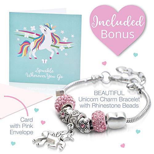 Unicorn Jewellery Box With Unicorn Charm Bracelet | Unicorn Gift 