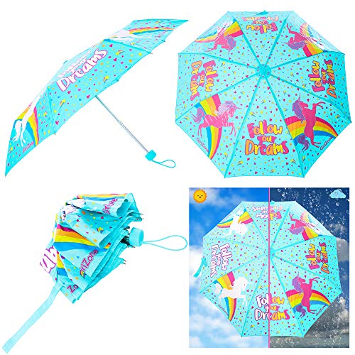 Unicorn Umbrella for Kids Colour Changing | GirlZone