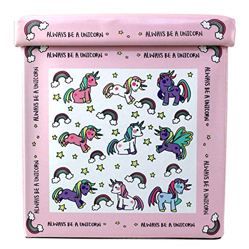 Pink Unicorn Toy Box Storage 
