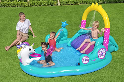 Kids Unicorn Water Slide & Paddling Pool 
