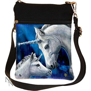 Nemesis Now Sacred Love Lisa Parker Shoulder Bag 23cm Black | Unicorn 