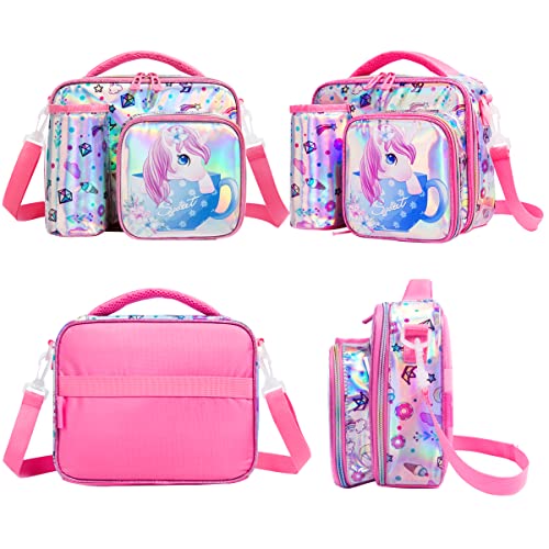 Cute Girls Unicorn Lunch Bag | Pink