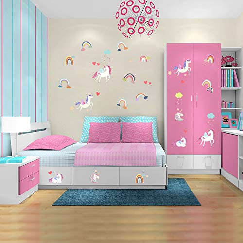 Girls Bedroom Unicorn Wall Stickers Wall Decals 