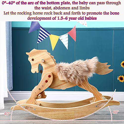 Beautiful Unicorn Wooden Horse For Kids 