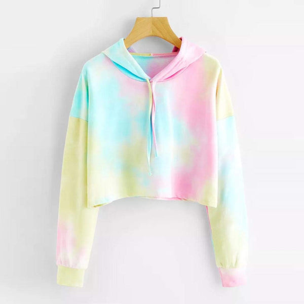 Unicorn Pastel Colours Low Cut Hoody For Women