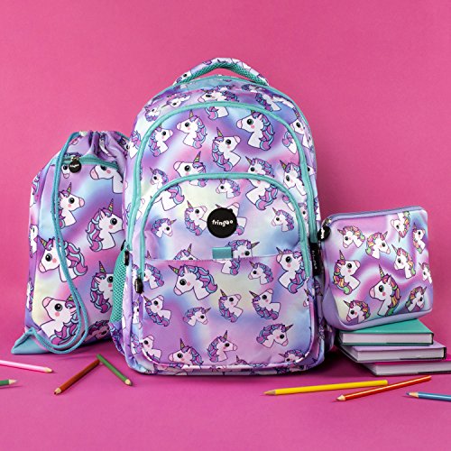 Fringoo Unicorn Design Kids PE Kit | Drawstring Bag